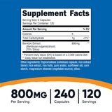 Nutricost Extrait de Bambou – capsules dans le flacon, format végan et sans gluten
