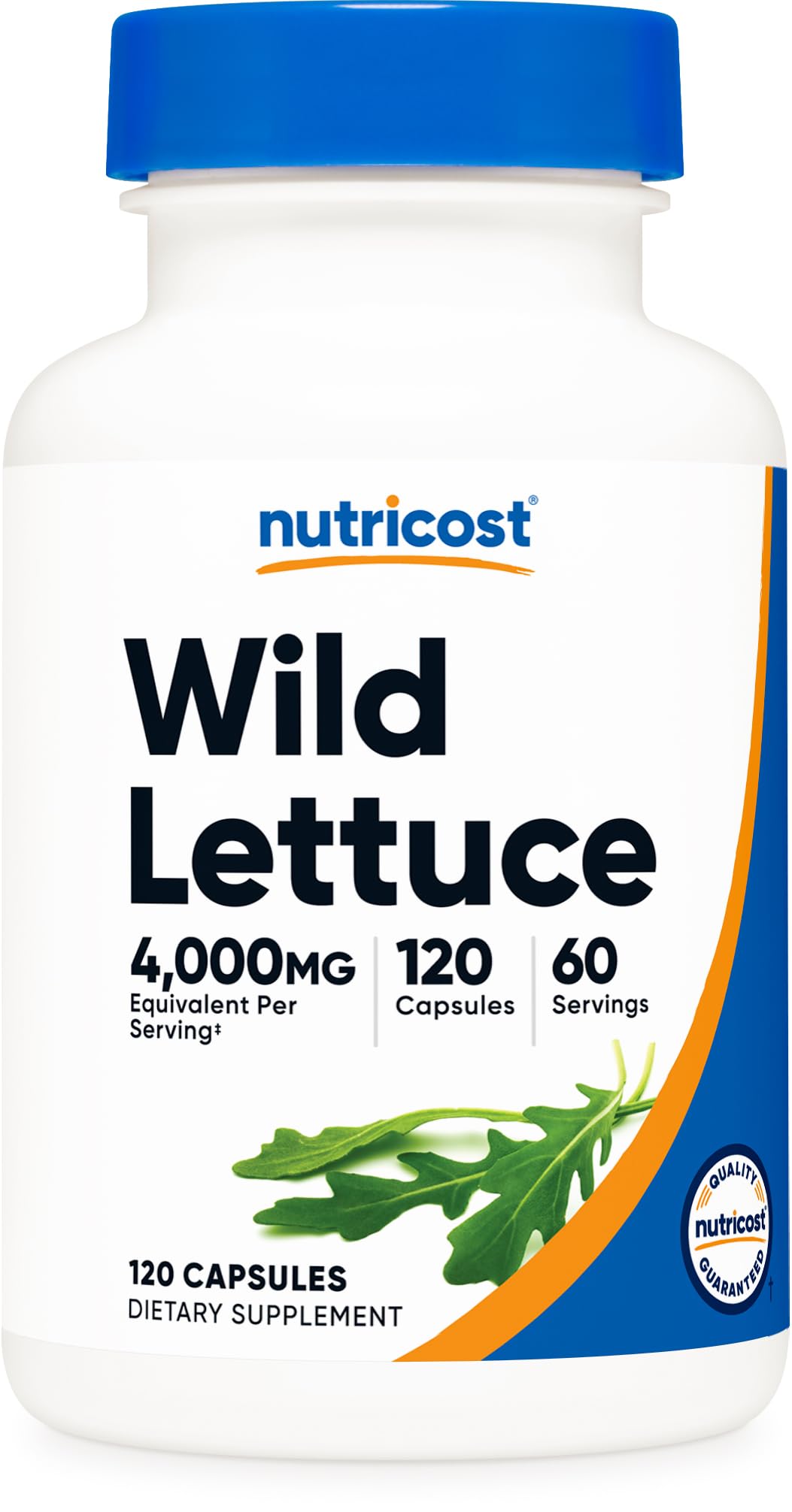 Nutricost extrait laitue sauvage – bouteille avec capsules faciles à prendre au quotidien
