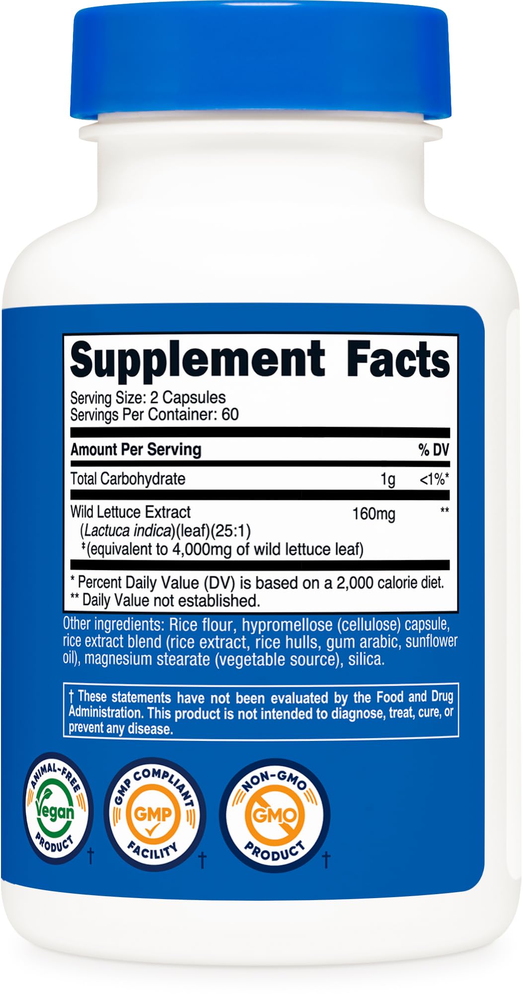 Nutricost extrait laitue sauvage – usine certifiée garantissant qualité et sécurité