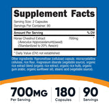 Nutricost Extrait Marron d'Inde capsules 2 par jour – dosage pratique.