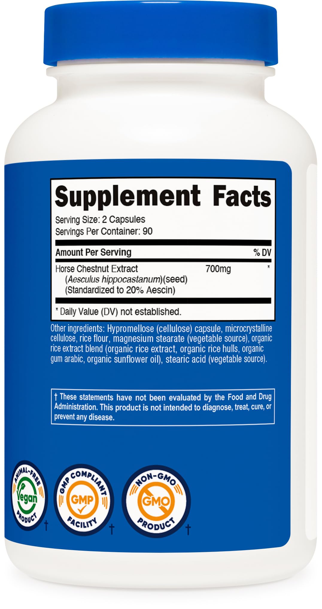 Nutricost Extrait Marron d'Inde laboratoire – tests tiers assurant pureté et puissance