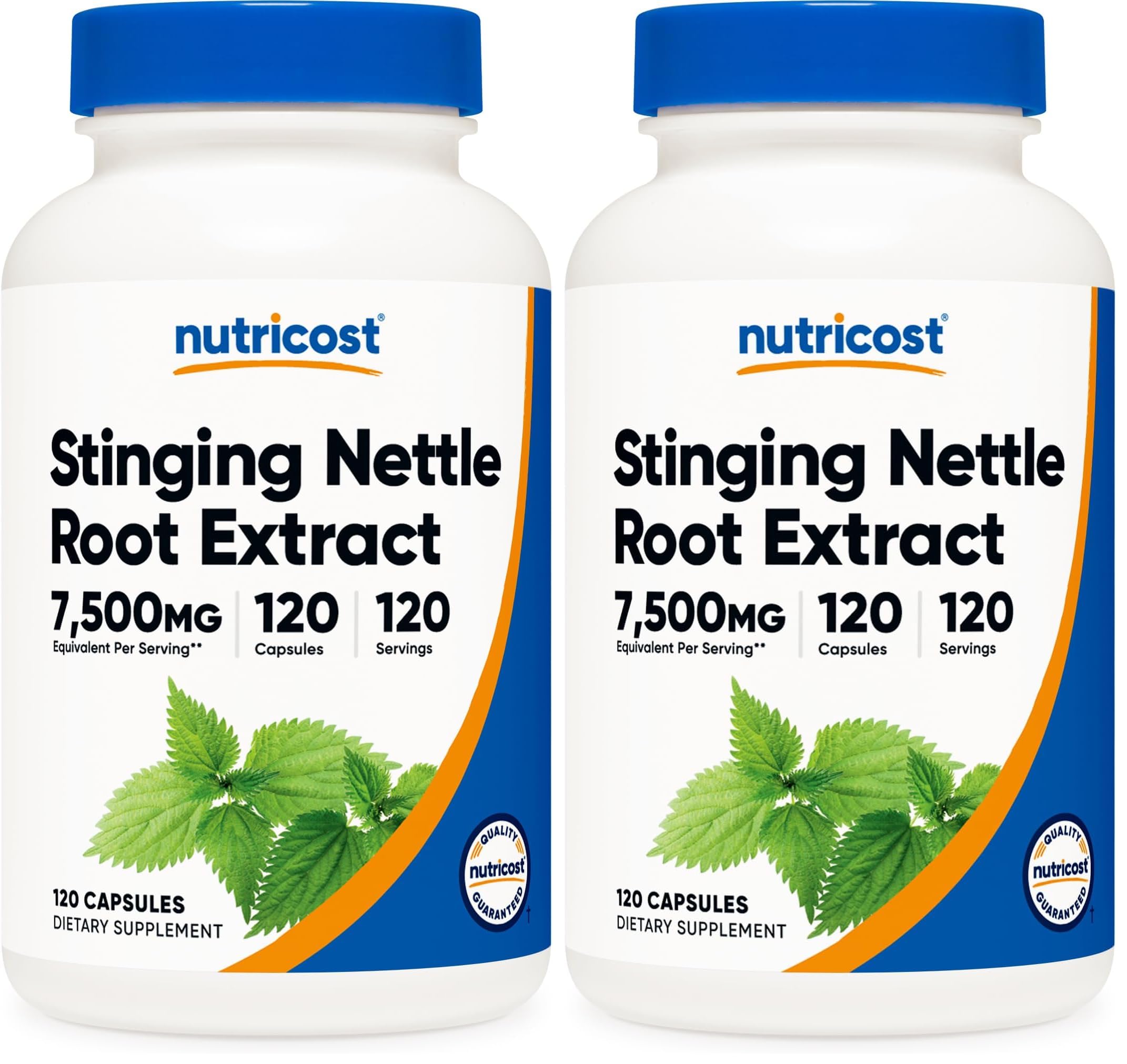 Nutricost Extrait Ortie 7500mg en bouteille, format pratique pour usage quotidien