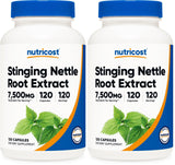 Nutricost Extrait Ortie 7500mg en bouteille, format pratique pour usage quotidien