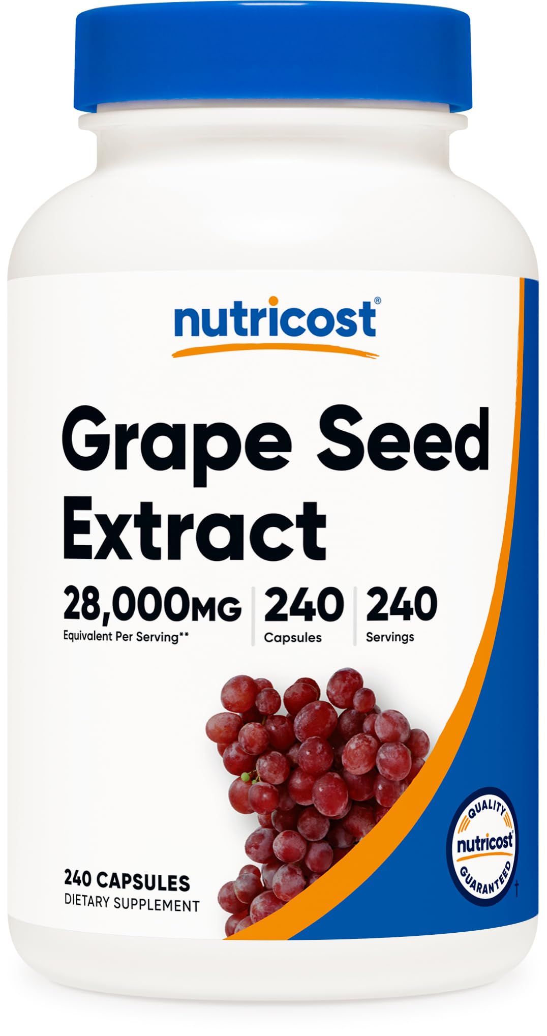 Nutricost Extrait de pépins de raisin : portion par service pratique et conviviale.