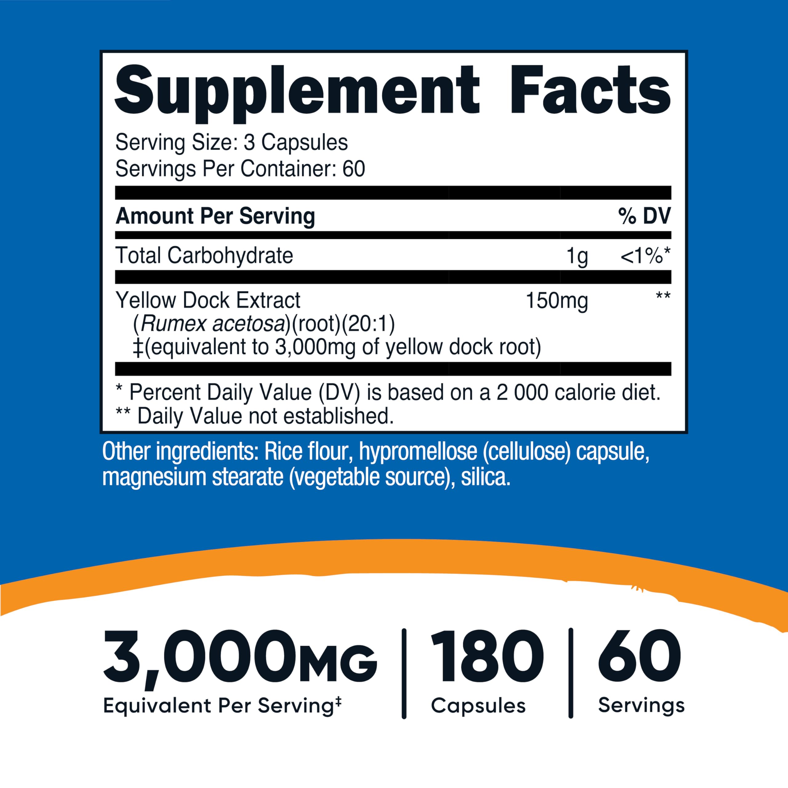 Nutricost Extrait de racine jaune – capsules pratiques pour deux mois d’utilisation