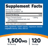 Nutricost Tribulus Terrestris: bouteille pratique pour un stockage facile et durable