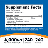 Nutricost capsules de fenouil, utilisation quotidienne pratique pour le confort digestif.