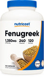Nutricost fenugrec-graines-bouteille, flacon pratique pour votre routine quotidienne.