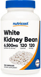 Nutricost fève blanche extrait 10:1, format capsule pratique et équivalent 6 500 mg.