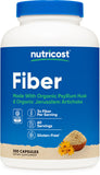 Nutricost Fibres capsules – bouteille visible, pour une routine quotidienne riche en fibres.