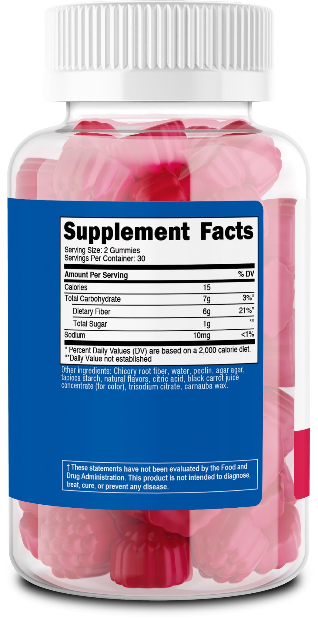 Nutricost Fibres Gummies, facilité d'utilisation quotidienne pour l'apport en fibres.
