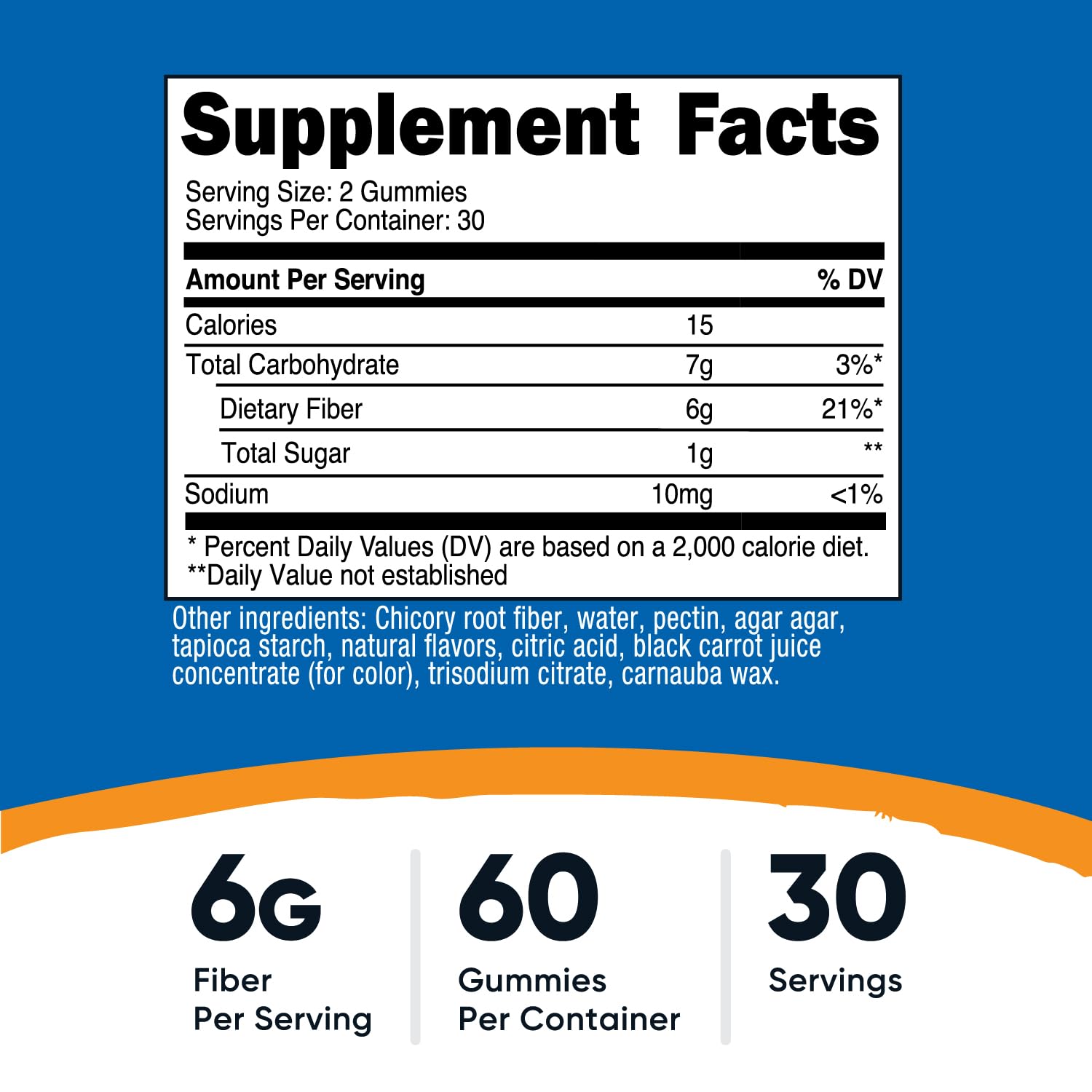 Nutricost Fibres Gummies, texture douce, usage nomade pour l'apport quotidien.