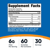 Nutricost Fibres Gummies, texture douce, usage nomade pour l'apport quotidien.