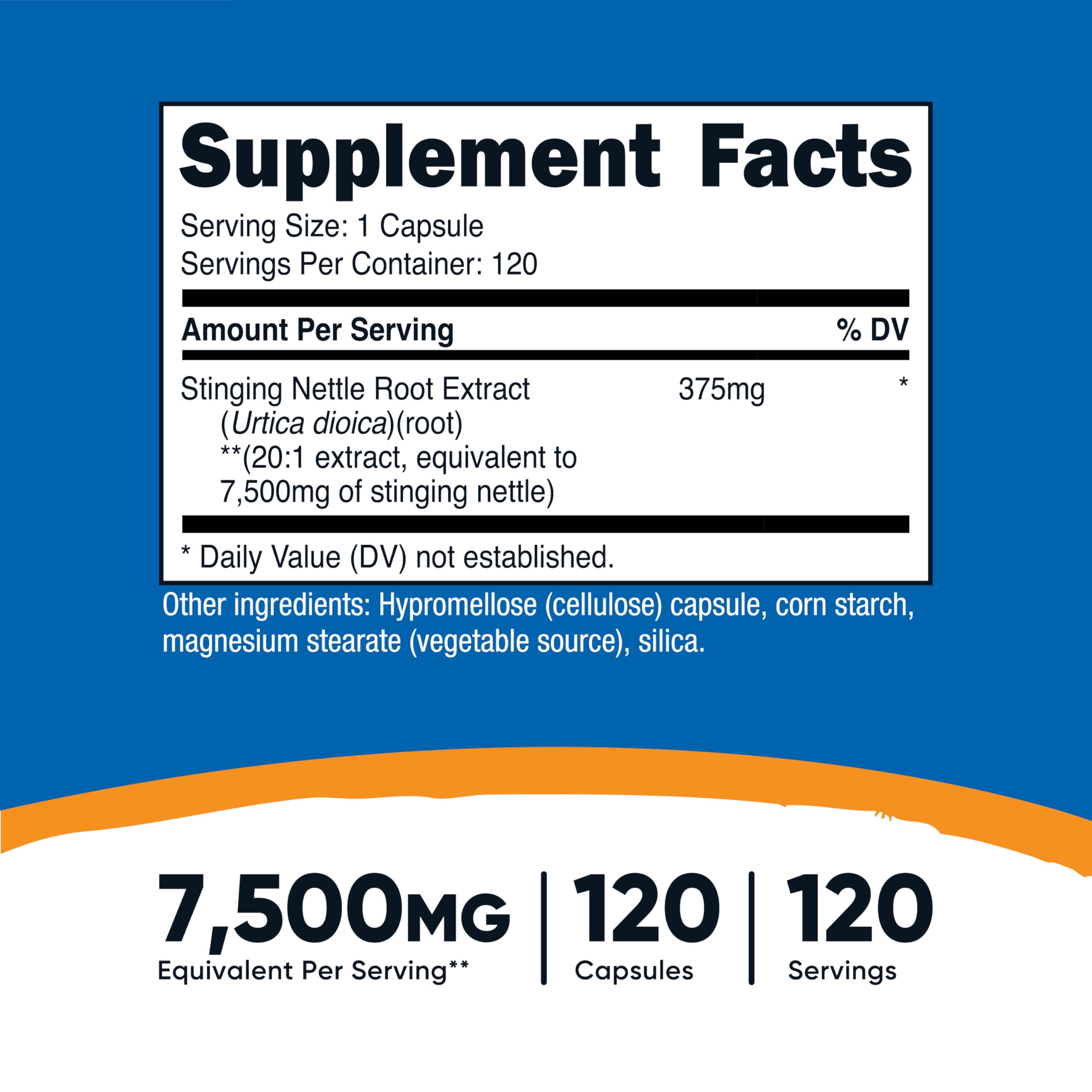 Nutricost Gelules vegetales 120 capsules, prise quotidienne facile