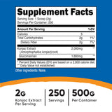 Doseur inclus pour mesurer Nutricost glucomannan avec précision.