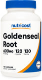 Nutricost Goldenseal 600 mg, capsules faciles à prendre au quotidien.