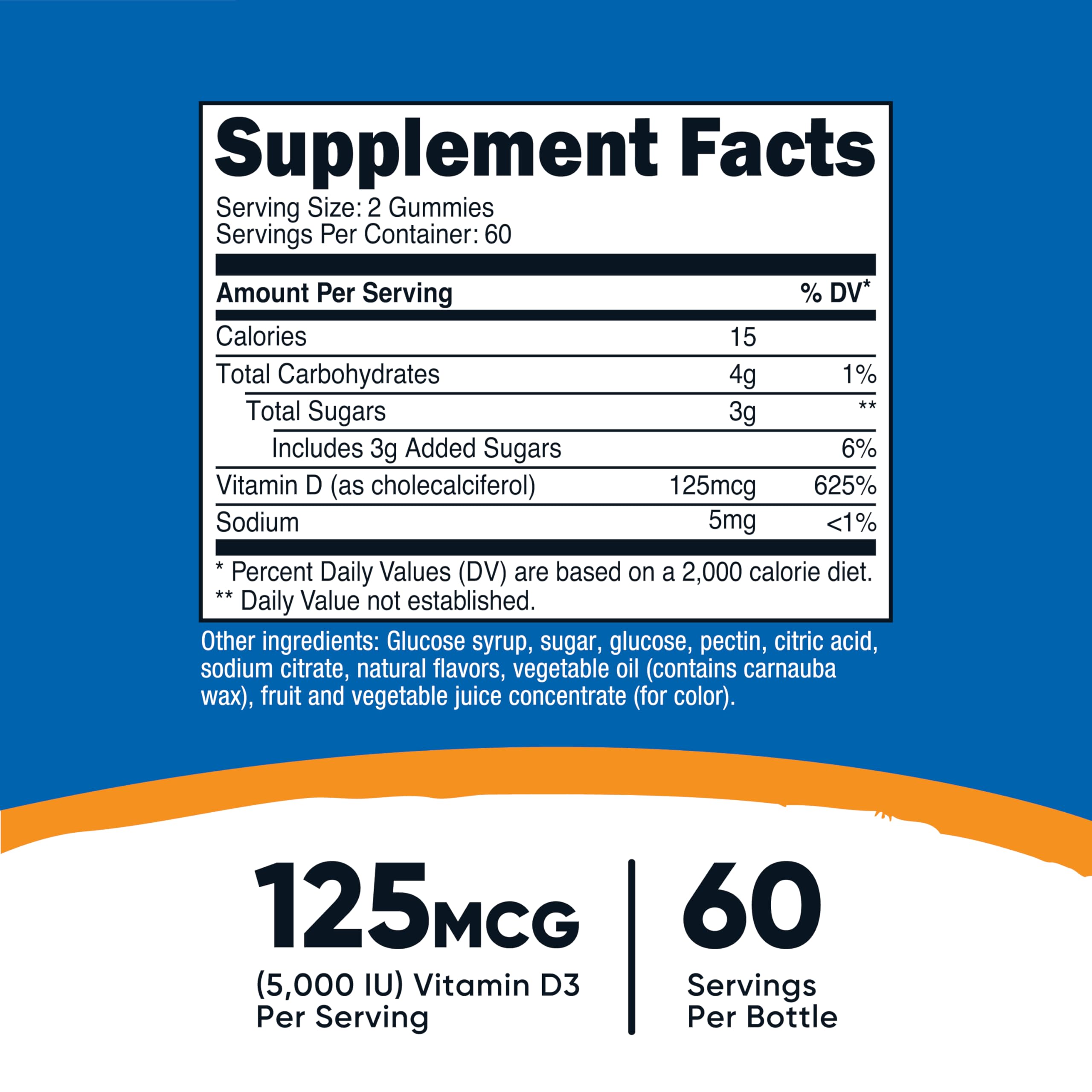 Nutricost D3 Gommes Baies Mélangees, gommes gourmandes faciles à prendre pour le quotidien.