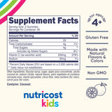 Nutricost Gommes Vitamine C, saveur orange, faciles à mâcher.