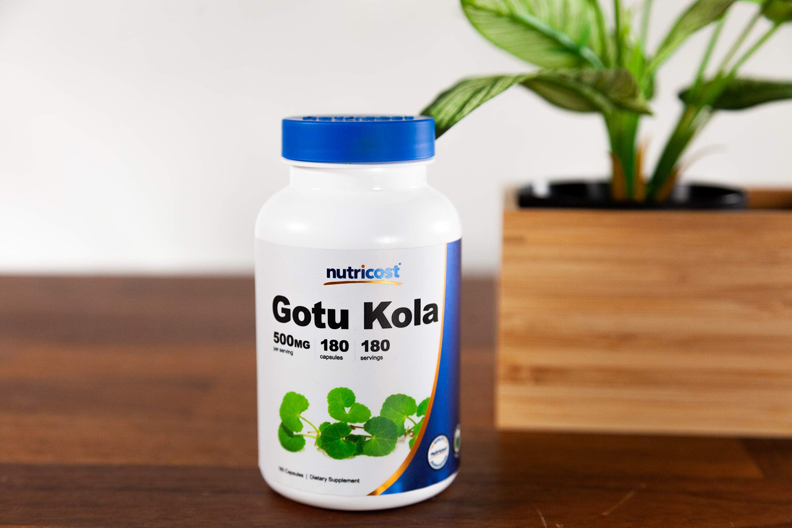 Nutricost Gotu Kola capsules vegetariennes faciles a avaler.