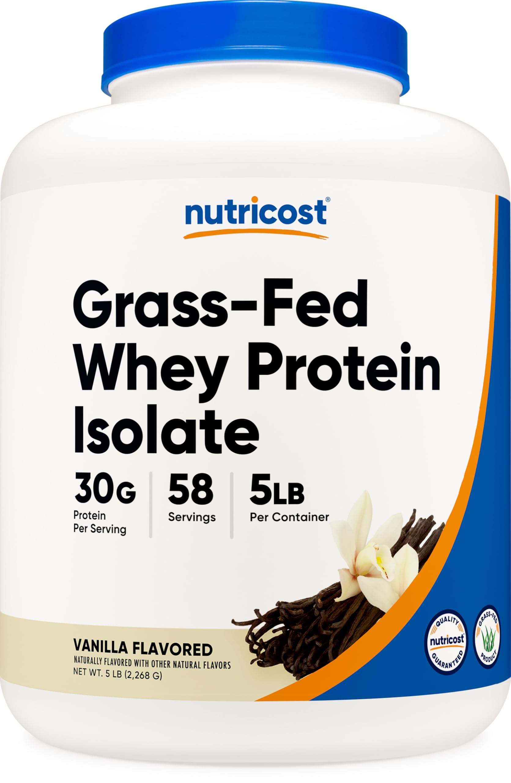 Nutricost protéine isolat vanille nourries à l’herbe, bouteille pratique après entraînement