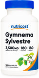 Nutricost Gymnema Sylvestre – Bouteille 180 capsules, format pratique pour votre routine quotidienne