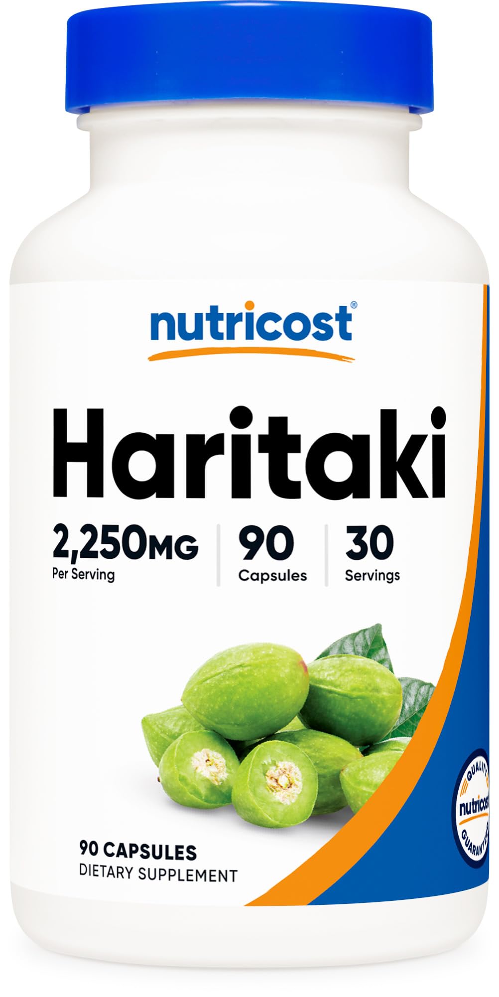 Nutricost Haritaki 2250 mg capsules véganes pour usage quotidien