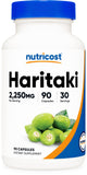 Nutricost Haritaki 2250 mg capsules véganes pour usage quotidien