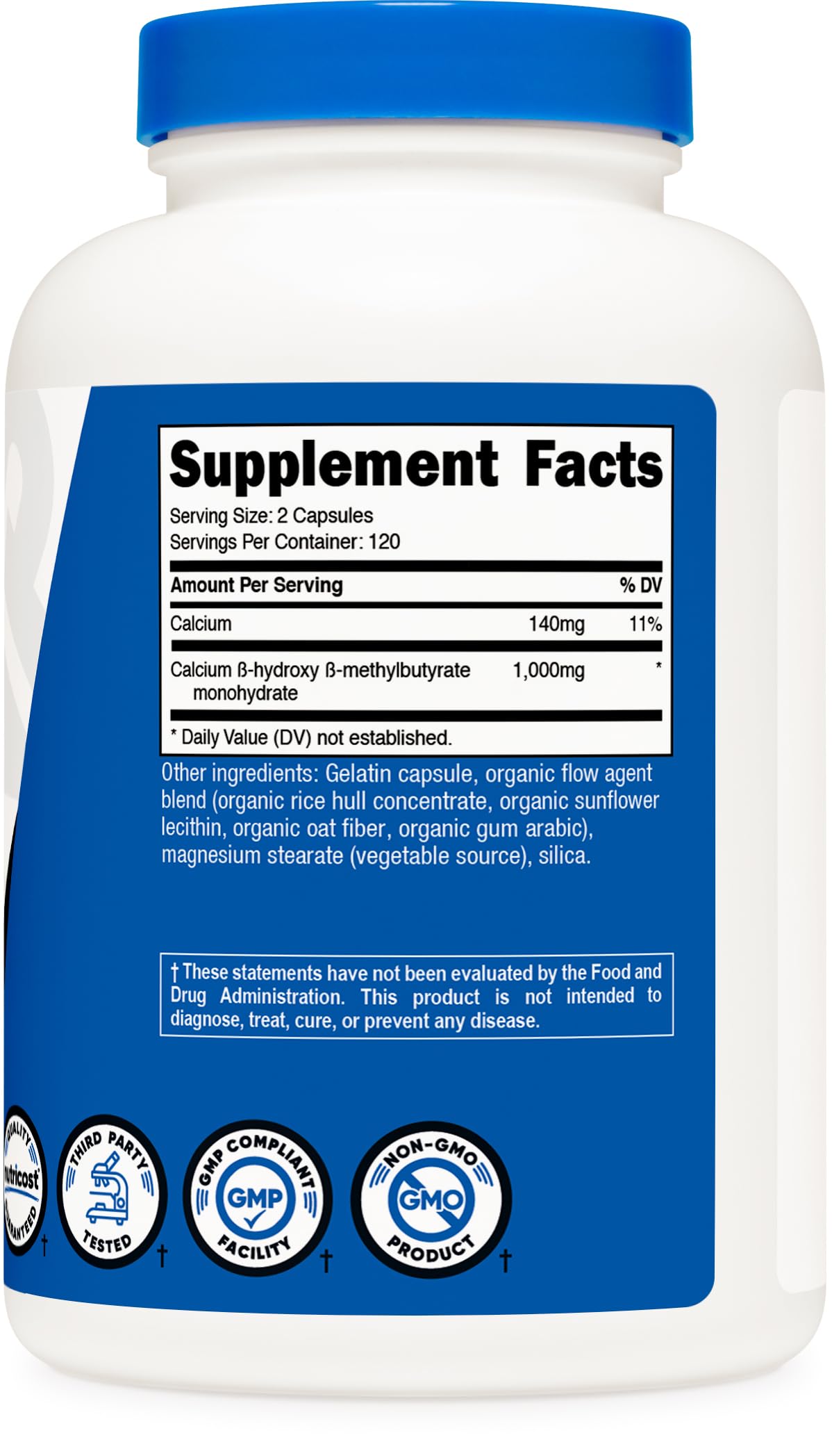 Nutricost HMB usine certifiée NSF GMP FDA — assurance qualité