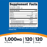 Nutricost huile foie morue capsules, ingestion pratique et dosage simple.