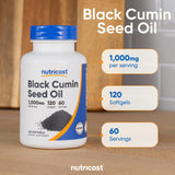 Nutricost huile noire nigelle-doseur, dosage quotidien simple et pratique