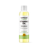 Nutricost Huile vitamine E - bouteille prête pour nourrir la peau en profondeur.