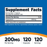 Nutricost Huperzine A - Gélules 200 mcg, pack prêt à l'emploi.