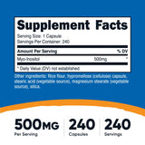 Nutricost Inositol – capsules végétales visibles, option végétarienne pratique