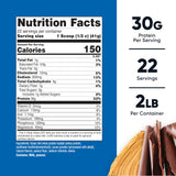 Poudre veloutée Nutricost Isolat Whey Grass-Fed, saveur chocolat cacahuète prête à mélanger.