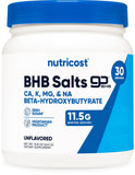 Nutricost Keto BHB Sels bouteille: soutien céto pratique et sans arôme.