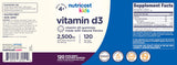 Nutricost Kids D3 Gummies — faible en sucre, goût fruité apprécié des enfants