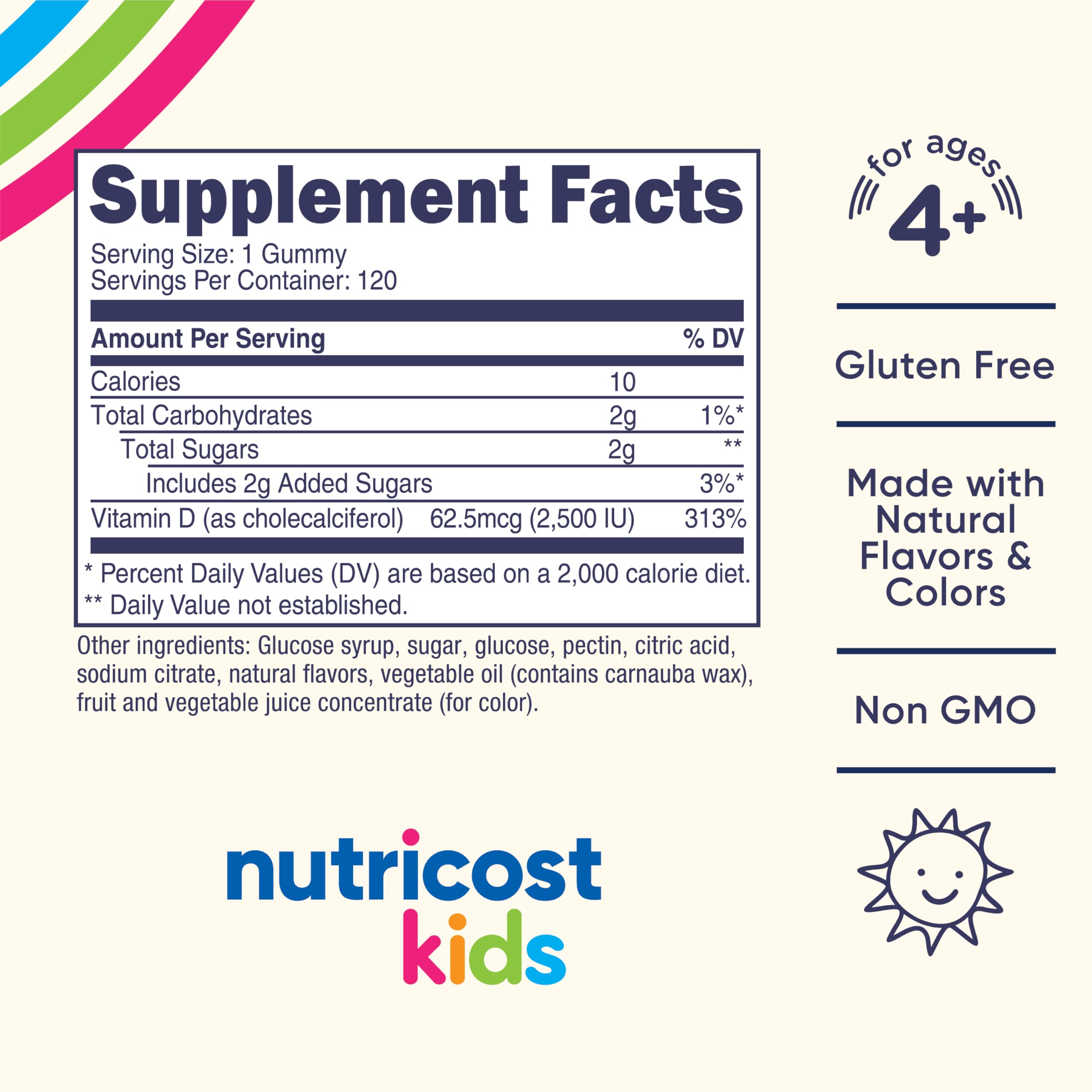 Nutricost Kids D3 Gummies — bouchon sécurité enfant pour protéger les enfants