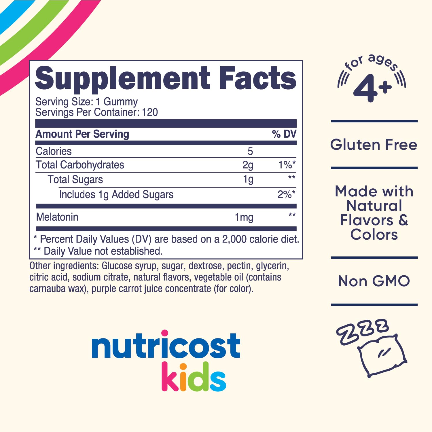 Nutricost Kids Mélatonine Gummies bouteille-ouverte: facile à prendre avant le coucher