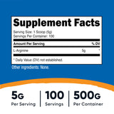 Nutricost L-Arginine en poudre avec doseur intégré pour une portion précise