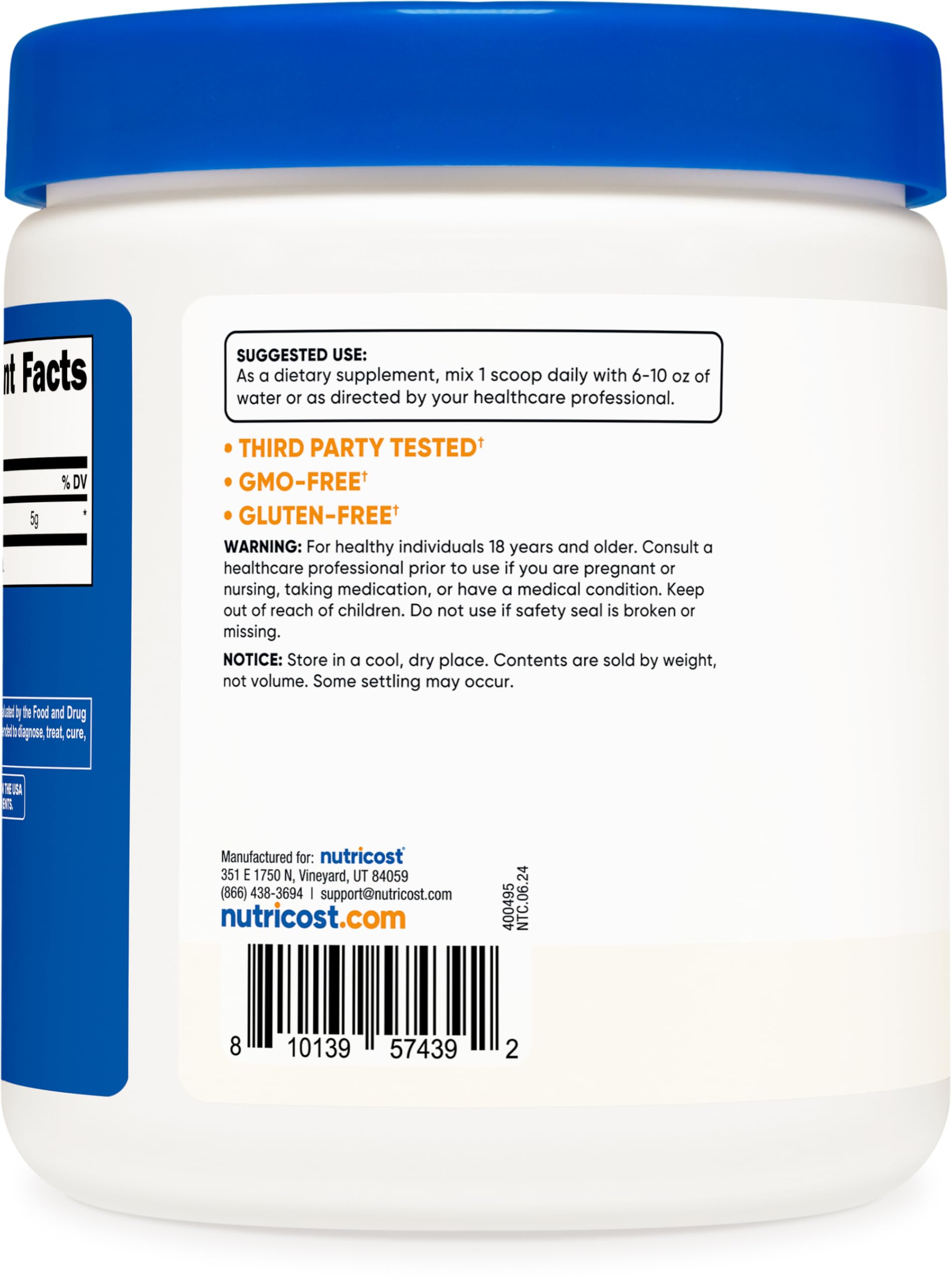 Produit fabriqué dans une installation GMP et FDA enregistrée.