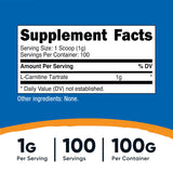 Boîte Nutricost L-Carnitine Tartrate prête à l’emploi et rangement facile