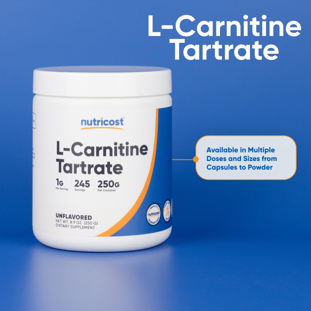 Nutricost L-Carnitine Tartrate — préparation boisson simple et rapide.