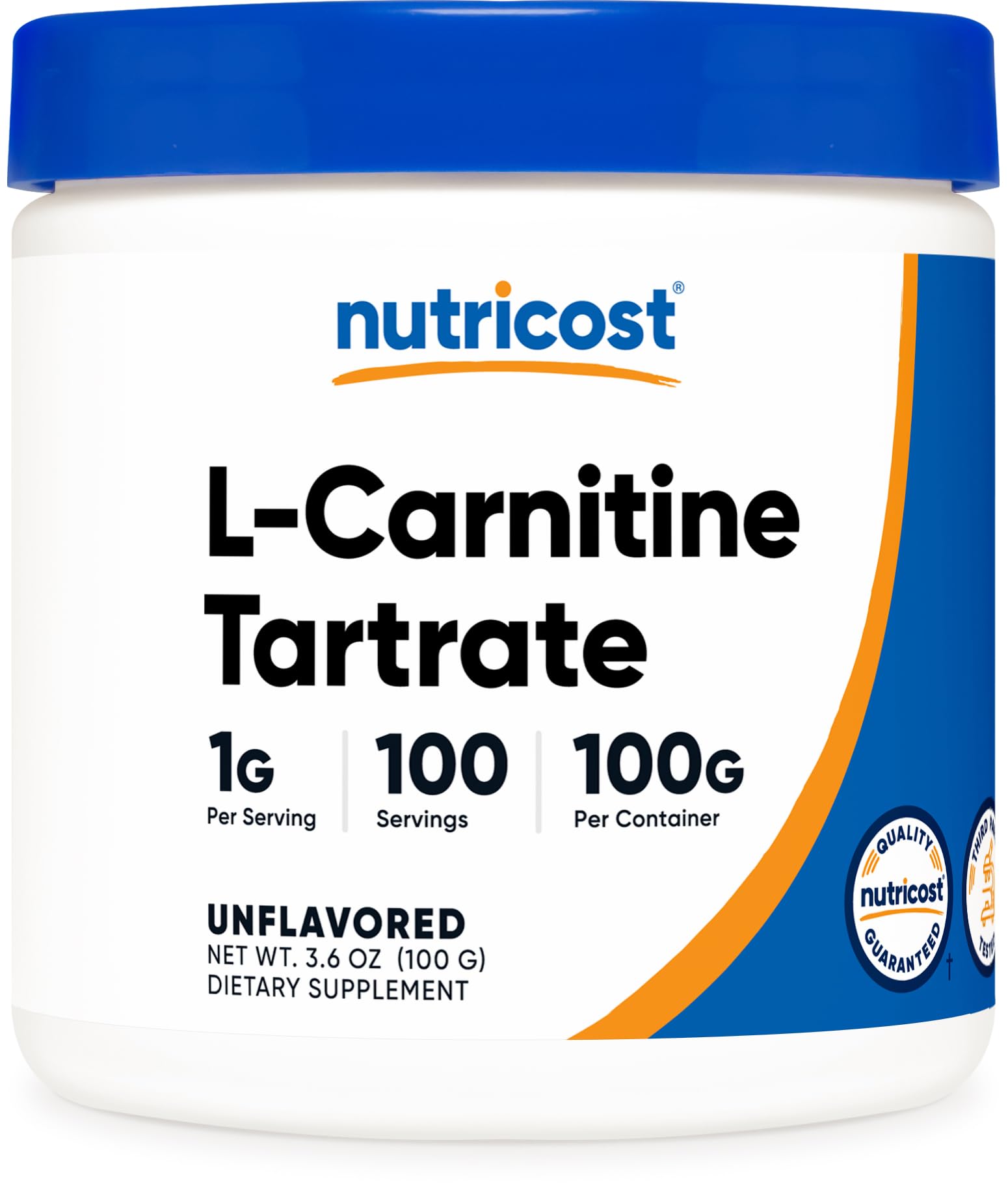 Nutricost L-Carnitine Tartrate en poudre, dosage pratique et énergie potentielle