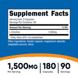 Nutricost L-Citrulline – gélules faciles à prendre, pratique au quotidien.