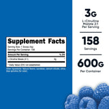 Nutricost L-Citrulline Malate 2:1 dose-framboise bleue, dosage pratique