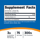 Nutricost L-Citrulline Malate 2:1 Fruit Punch, poudre se dissolvant facilement pour séance intense