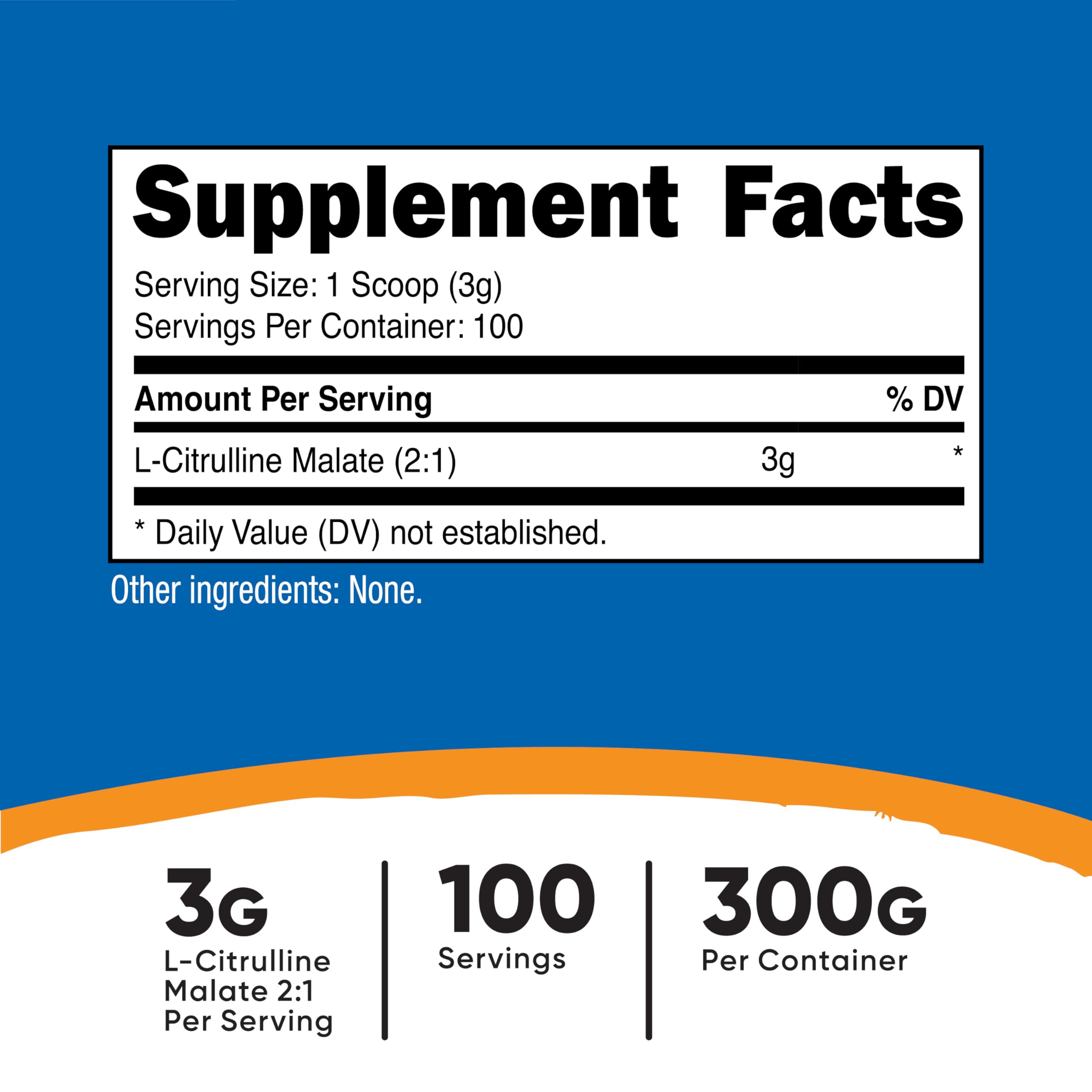 Mesure-dose Nutricost L-Citrulline Malate 2:1 pour doser facilement la portion.