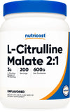 Nutricost L-Citrulline Malate poudre 2:1 — mélange avant l'entraînement