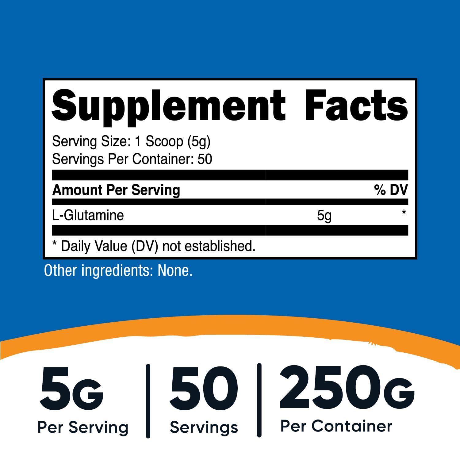 Nutricost L-Glutamine, doseur inclus pratique pour doser facilement les portions