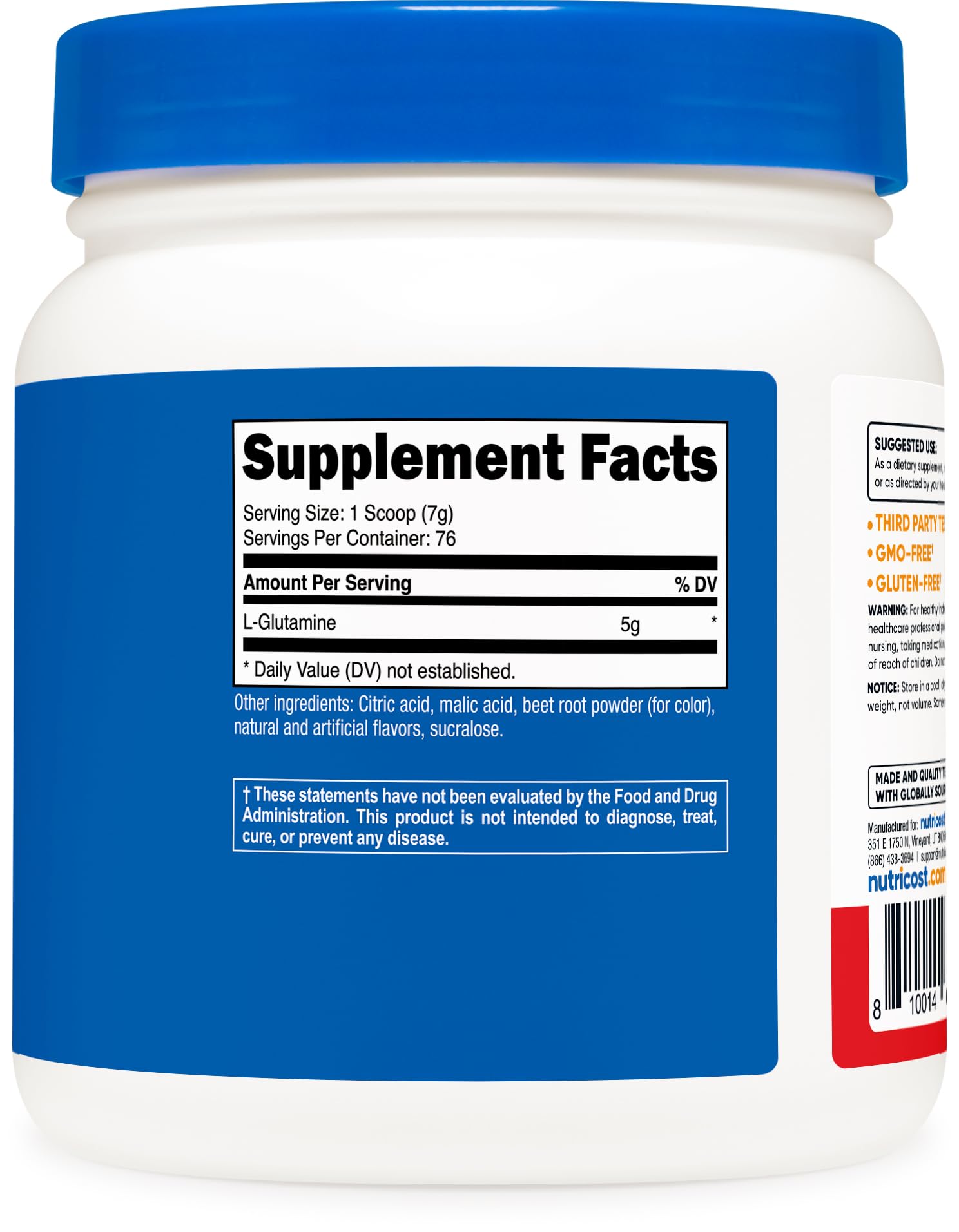 Fabriqué dans une installation certifiée NSF, GMP et FDA, garantissant traçabilité et qualité.